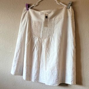 Carole Little Cream A-Line Skirt (116)